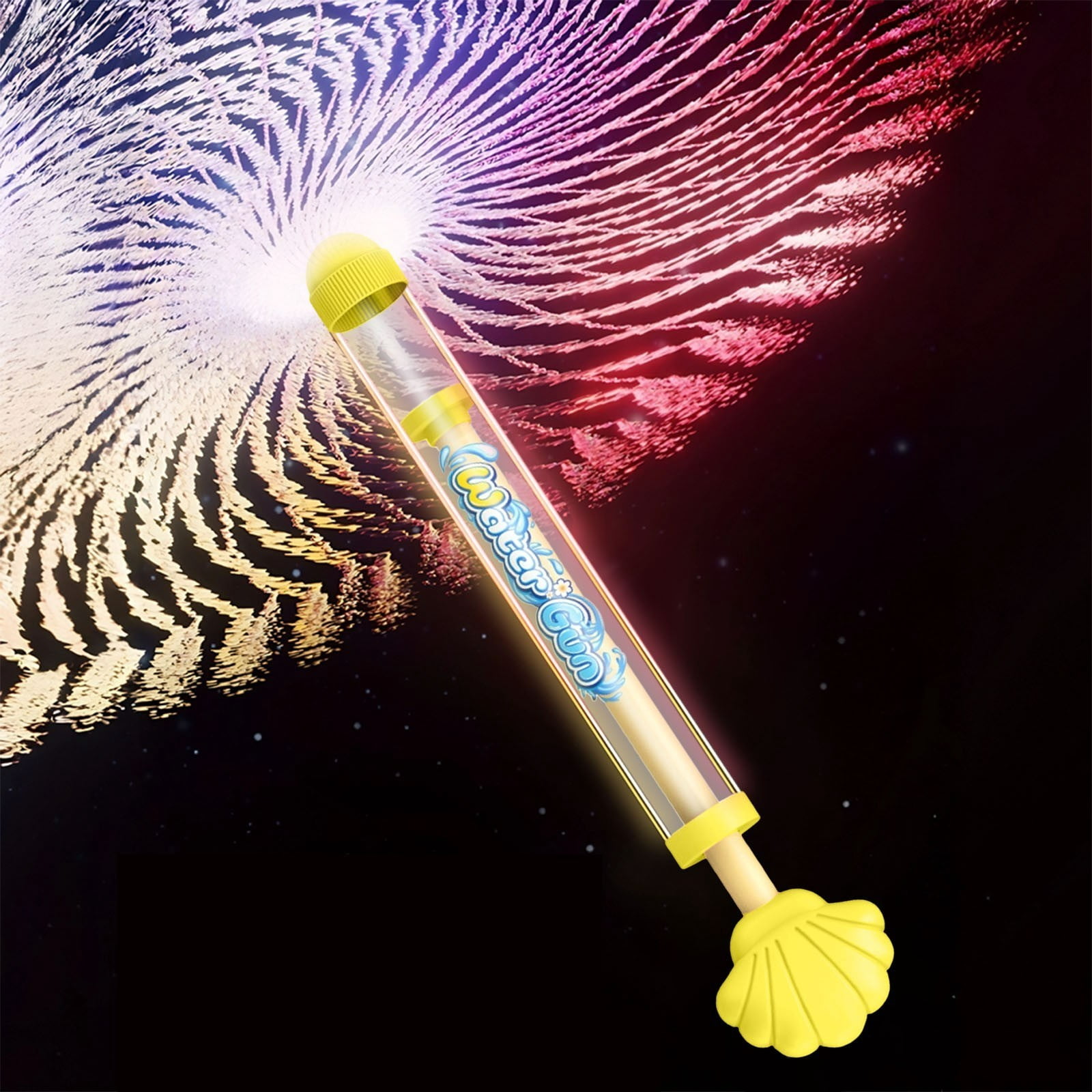 Creativity Fireworks Water Gun,Cute Shell Shaped Sprays Water Like Fireworks,Squirt Gun Umbrella-Shaped Spray for Summer Pool, Backyard, Beach, Birthday Party Outdoor Game