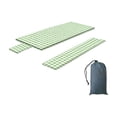 thumbnail image 2 of BUDAO00 Picnic Table Cover with Bench Covers, Washable Tablecloth for 6 Foot Rectangle Tables – 72"x30" Waterproof Elastic Fitted Checkered Camping Tablecloth for Outdoor Use (Green), 2 of 6