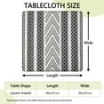thumbnail image 2 of Stretch fit floral tablecloth with vibrant boho patterns, designed for 36x36 inch patio tables and dining sets, 2 of 6