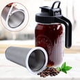 thumbnail image 2 of Cold Brew Mason Jar Coffee Maker 32 OZ Wide Mouth Cold Brew Pitcher With Coffee Filter F Coffee, Iced Tea, Sun Tea, Lemonade, 2 of 4