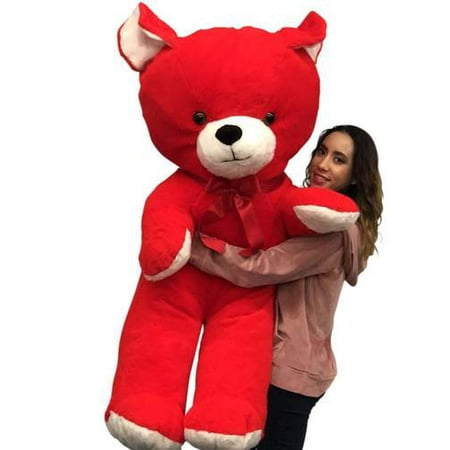 Giant Red Teddy Bear, 59 Inches Big Plush Soft Huge Stuffed Animal