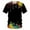 Black, variant on IROINNID Men's Stylish Graffiti Prints Casual T-Shirts
