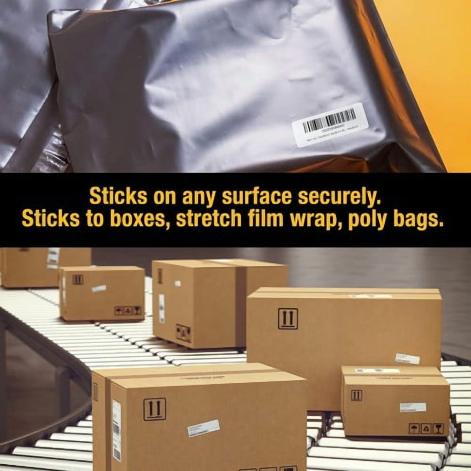 SJPACK 20 Rolls 1" x 2 5/8" Direct Thermal FBA SKU Blank Labels Barcode DIY Logo Sticker for Rollo & Zebra Printer (2000/roll)