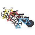 thumbnail image 3 of Amdohai Coupe-Pizza en Acier Inoxydable Coupe-Pizza à Deux Roues en Forme de Bicyclette Couteau de Coupe pour Pizza Outil pour Pizza Coupe-Pizza Blanc, 3 of 8