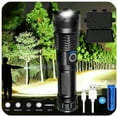 thumbnail image 3 of 12000000Lumens Brightest LED Flashlight Rechargeable Tactical Police Work Light, 3 of 10