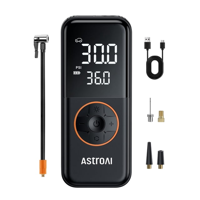 Compresor de aire portátil AstroAI L4 con inflador de neumáticos, 150 psi