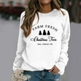thumbnail image 2 of Chandail en Molleton de Noël pour Femmes Col Rond Chandail Chaud de Vacances Xmas Mode Imprimée Chandail à Manches Longues Cardigan Veste Mi-Longue, 2 of 5