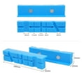 thumbnail image 3 of 2Pcs Magnetic Protection Strip for Vise Jaws, Anti-Skid Pads for Vise Jaws, Soft Jaws for Bench Vise, Strongly Magnetic Vise Jaw Pads, Multi-groove and Textured Inserts, for Clamping Woodworking, 3 of 8