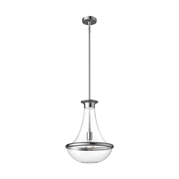 PD464014CH-Alora Lighting-Marcel - 1 Light Pendant-18.5 Inches Tall and 10.13 Inches Wide-Chrome Finish    -Traditional Installation
