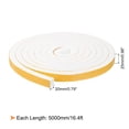 thumbnail image 2 of Uxcell 1 Roll 1"x 3/4"x 16.4 Ft Weather Stripping Door Seal Strip Foam Tape, 2 of 6
