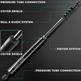 thumbnail image 4 of A-Premium Rear Tailgate Lift Supports Shock Struts Compatible with Select Acura Model - NSX 2017 2018 2019 2020 2021 - Replace# 74820T6NA01(2-PC Set), 4 of 6