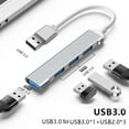 thumbnail image 6 of Feylan 4Port USB 3.0 Hub USB Hub High Speed type c Splitter 5Gbps For PC Computer Accessories Multiport HUB 4 USB 3.0 2.0 Ports, 6 of 6