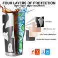 thumbnail image 7 of 30oz Black Halloween Ghosts with Boo Tumblers Stainless Steel Tumbler with Lid and Straw,Vacuum Insulated Double Wall Travel Tumbler Cups Mug with Cleaning Brush for Coffee,Tea, 7 of 7