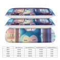 thumbnail image 2 of WAUOEMY Snorlax Comforter Bedding Set Cover 3 Piece with 2 Pillow Shams for Kids And Adults Bedroom Bed Decor (1 Duvet Cover+ 2 Pillow Shams) Snorlax-90"x90", 2 of 7