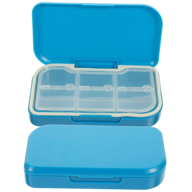 2 uds 6 organizador grande de almacenamiento organizador grande semanal estuche antimojado dispensador de tabletas 6 compartimentos organizador viaje de 7 días