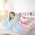 thumbnail image 3 of Erosebridal Cartoon Capybara Bubble Tea Twin Comforter Sets 3-Piece For Boys Girls,Cute Rainbow Animal Bedding Set For Kids,Microfiber Bedroom Decor, 3 of 7