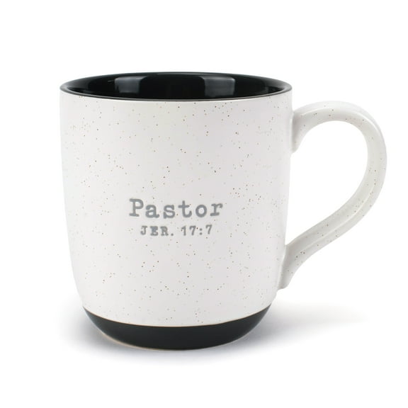 Lighthouse Christian Products Pastor Speckled Grey 13 ounce Ceramic Coffee Mug