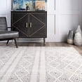 thumbnail image 3 of nuLOOM Tapis de Sol en Diamants Sarina Carré de 8 Pi, Gris, 3 of 4