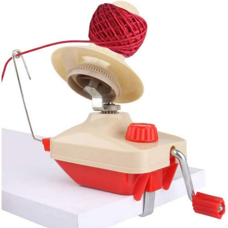 Jolly Household Desktop Hand Operated Yarn Ball Winder, Yarn Swift and Ball Winder Combo with Easy Installation for Yarn Storage, Size: 18