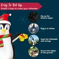 thumbnail image 6 of Joyfy 5 FT Christmas Inflatables Penguin Outdoor Decorations,Giant Christmas Blow Ups Yard with Built-in LEDs for Holiday Party Garden Lawn Decor, 6 of 8