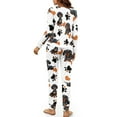 thumbnail image 5 of DISNIMO Dachshund Paw Heart Printed Pajamas for Women Set with Pockets Long Sleeve Shirt with Long Pajama Pant Set 2 Piece Pjs Sets Round Neck Sleepwear Loungewear, 2XL, 5 of 7