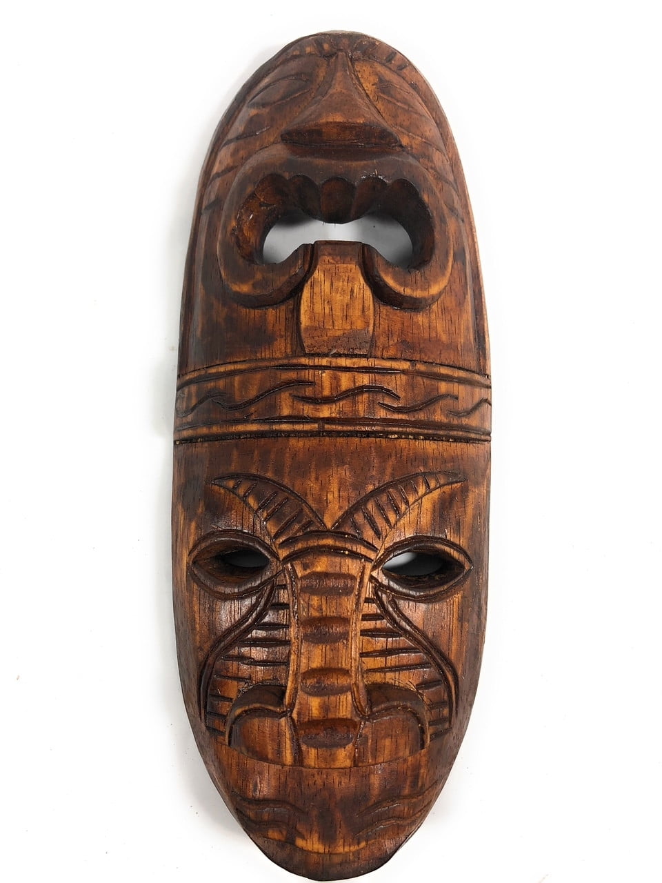 Fijian Tiki Mask 12" 2 Deities Love & Long Life mdr1900130