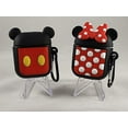 thumbnail image 3 of Coque Airpods, Plus Récente Housse de Protection Antichoc Mickey, Protection Souple 3D Coque en Silicone de Bande Dessinée Compatible pour Apple Airpods 2 & 1 Cas de Charge avec Porte-Clés Mousqueton, 3 of 4