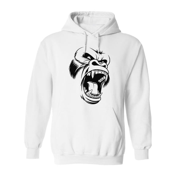 Ferocious Gorilla  Hoodie Men -Image by Shutterstock, Male Medium