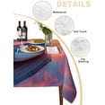 thumbnail image 2 of Summer Beach Table Cloth, Waterproof Tablecloth for Rectangle Tables, Boat Gradient Orange Sunset Natural Scenery Reusable Washable Fabric Table Cover for Restaurant Kitchen Dining Tables 60"x120", 2 of 9