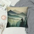thumbnail image 2 of Gotuvs  Nature Landscape Throw Pillow Cover Mountain Forest and Lake Summer Green Plant Fog River Park Pillow Case Decorative Square Cushion for Home Couch Bed, 2 of 5