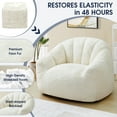 thumbnail image 5 of KINGYES Giant Bean Bag Chair, Oversized 3.6 FT Beanbag Chair, No Assembly Lazy Sofa Chair with Premium Memory Foam Filler and Chair Cover for Living Room, Bedroom, Dorm, 5 of 8