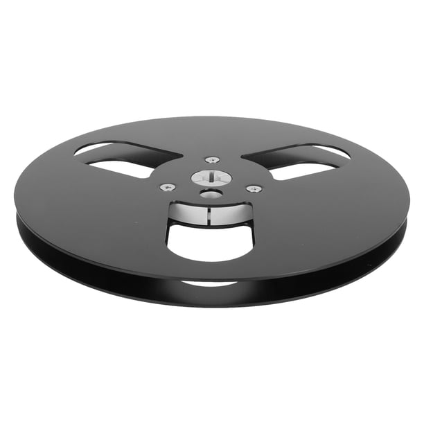 Carrete de Recogida de 7" X 1/4" Carrete de Recogida Vacío de aleación de Aluminio a Carrete Pequeño con 3 Agujeros Carrete de Recogida de Sonido de Carrete Abierto Universal