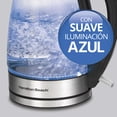 thumbnail image 4 of Hamilton Beach Vidrio El&eacute;ctrica De 1,7, Tetera Peque&ntilde;o Electrodom&eacute;stico Cocina, Negro (Black), 1.7 Litros, 4 of 5