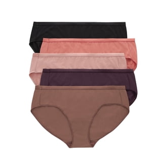 Hanes Women's Cool Comfort Brief Underwear - 6-Pack Size 8/XL, Multi-Color, Tagless
