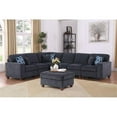 thumbnail image 2 of Devion Furniture 7-Piece Upholstered Modern Chenille Sectional in Black, 2 of 8