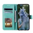 thumbnail image 4 of Wallet Case Compatible with Samsung Galaxy S23 Plus PU Leather, Mandala Flower Floral Embossed Stand Feature with Wrist Strap and 3-Slots ID & Credit Cards Pocket Magnetic Clasps - Green, 4 of 4