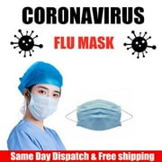 3 Ply Disposable face Massk with Elastic Ear Loops - Massk 50 PCS - Soft & Comfortable Filter Safety Massk for Dust Protection - Protective