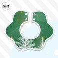 thumbnail image 3 of Bingfone Christmas Green Soft Bibs For Baby Boy Girl 360 Rotate Petal Absorbent Bibs Washable For Drooling Teething, 3 of 9