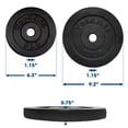 thumbnail image 3 of Discos de peso de hierro fundido Yes4All, set de 2 x 5 lb + 2 x 10 lb, 3 of 6