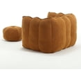 thumbnail image 7 of Lin-Utrend Giant Bean Bag Chair with Ottoman,Pumpkin Shape Big Lazy Sofa, Cozy BeanBag Chairs for Adults,Super Soft Bean Bag Couch for Living Room, Bedroom,Apartment, 7 of 7