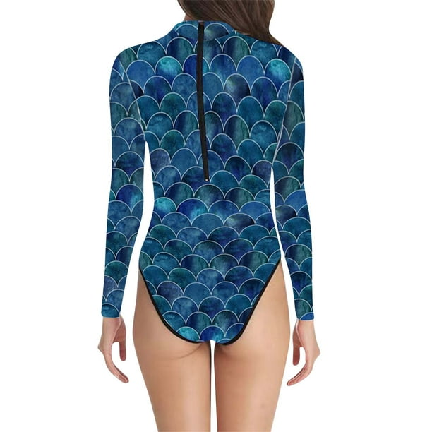 MKLEKYY Traje De Baño Mujer Natacion Summer Women'S Fish Scale Print Swimsuit Combination Of Fashion And Comfort