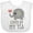 AA-White, variant on Inktastic Tia Loves Me Baby Elephant Boys or Girls Baby Bib