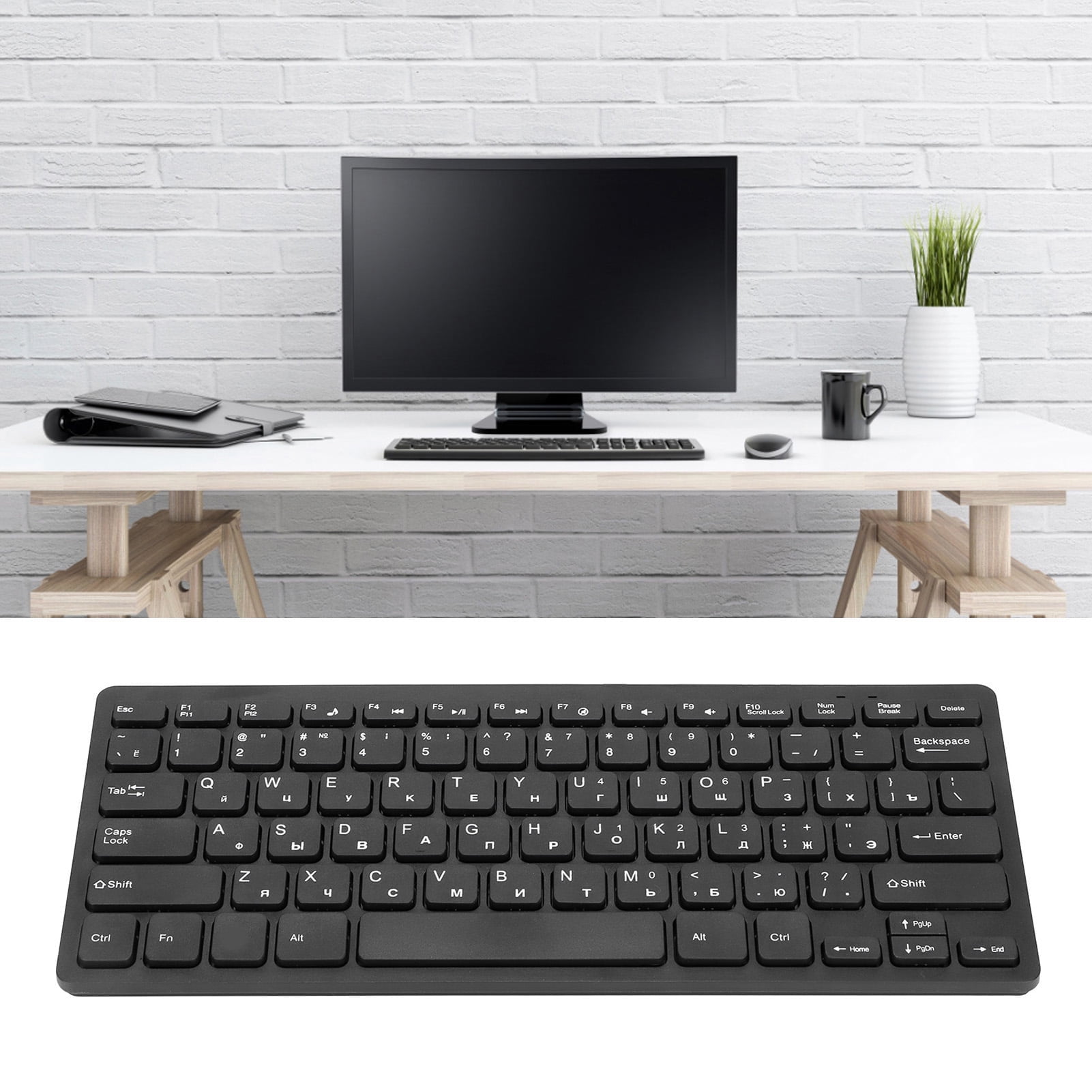 Computer Keyboards Ergonomic Design UltraThin  Mechanical Keyboard 78 Keys for PCs Laptops