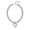 CCB-Silver, variant on Chunky Heart Necklaces for Women Colorful Resin Beaded Choker Necklace Trendy Acrylic Choker Jewelry
