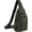 Army Green, variant on Crossbody Small Sling Bag for Women Men,Casual Lightweight Chest Pack Gym Athletic Backpack Multi Zipper Daypack for Travel,Shopping,Hiking,Walking,Running,Biking,Black