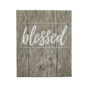 New View Gifts Grey Washed Blessed Wood Plank Photo Album, Holds 208 4"x6" Photos