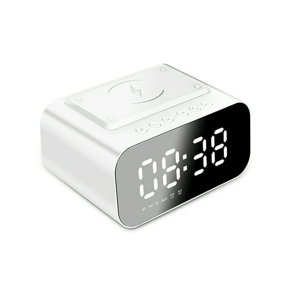 2000mah Multifunctional Wireless Charger Clock High Sound Quality Bluetooth Speaker For Household Bedroom Office