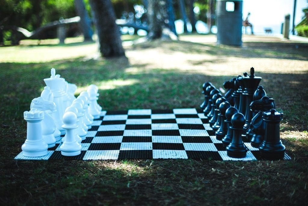 MegaChess 16 Inch Plastic Giant Chess Set With Plastic Board