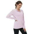 thumbnail image 3 of TRYSIL Women's UPF 50+ Sun Protection Hoodie Jackets Athletic Lightweight Full-Zip Long Sleeve Outdoor, 3 of 8