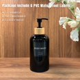 thumbnail image 4 of Shampoo and Conditioner Dispenser Set of 3, Refillable Plastic Shampoo Pump Bottles 16.9oz, Empty Body Wash Dispenser for Bathroom, Shower, Travel, Black, 4 of 6